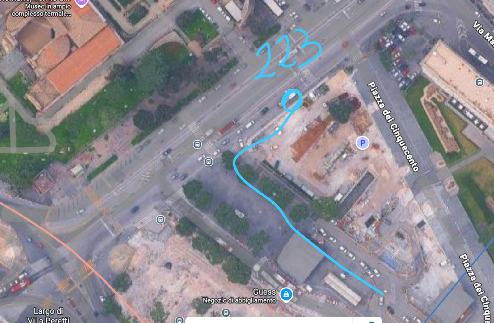 Bus 223 Stop Location